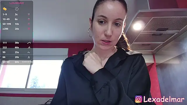 Lexa del mar online show from March 16, 2026, 8:07 am