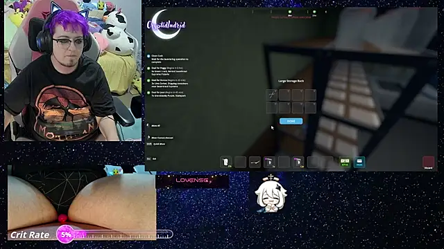 CryptidIndrid online show from September 14, 2025, 12:55 am