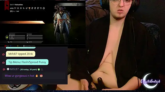 CryptidIndrid online show from January 3, 2025, 11:55 pm