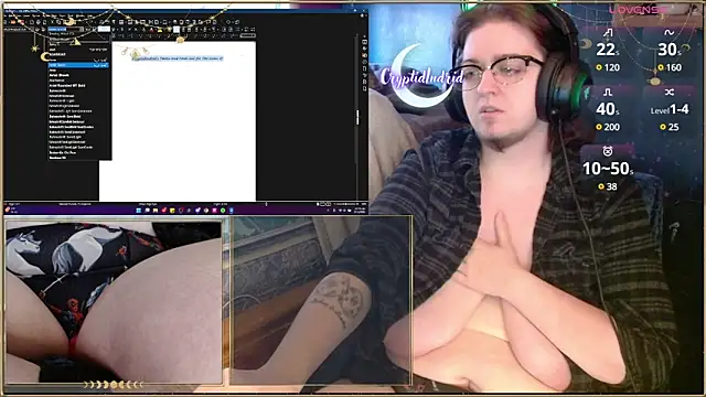 CryptidIndrid online show from February 11, 2025, 8:31 pm