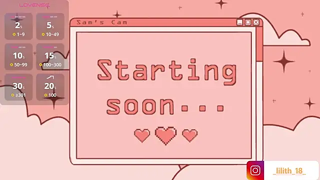  Lilith 18  online show from May 31, 2026, 7:14 pm