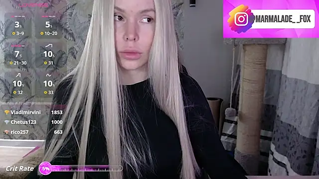 Marmalade Fox online show from March 12, 2026, 4:22 pm