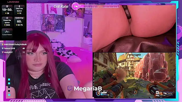 Snapshot of MegariaB chatting on March 17, 2025, 7:46 am MegariaB online show from March 17, 2025, 7:46 am