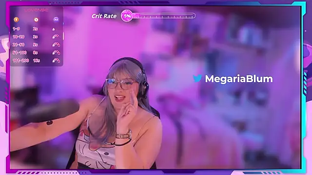 Snapshot of MegariaB chatting on February 12, 2026, 4:45 am MegariaB online show from February 12, 2026, 4:45 am