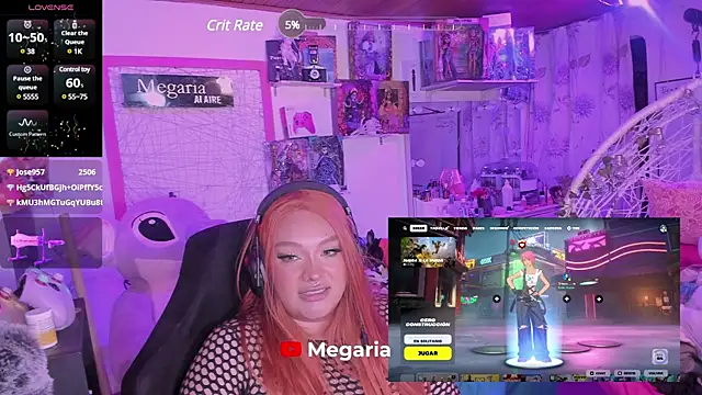 Snapshot of MegariaB chatting on March 15, 2025, 7:20 am MegariaB online show from March 15, 2025, 7:20 am