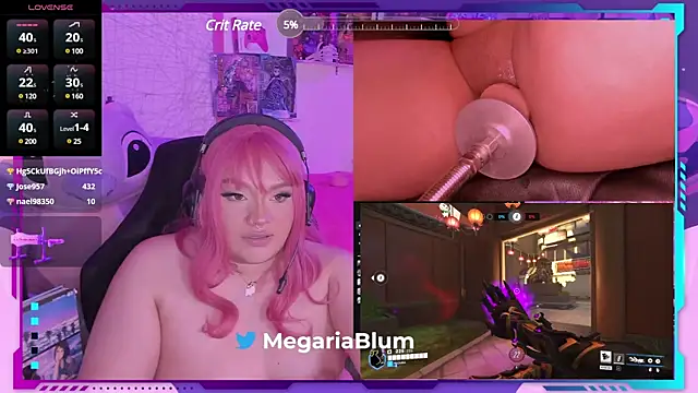 Snapshot of MegariaB chatting on March 16, 2025, 7:59 am MegariaB online show from March 16, 2025, 7:59 am