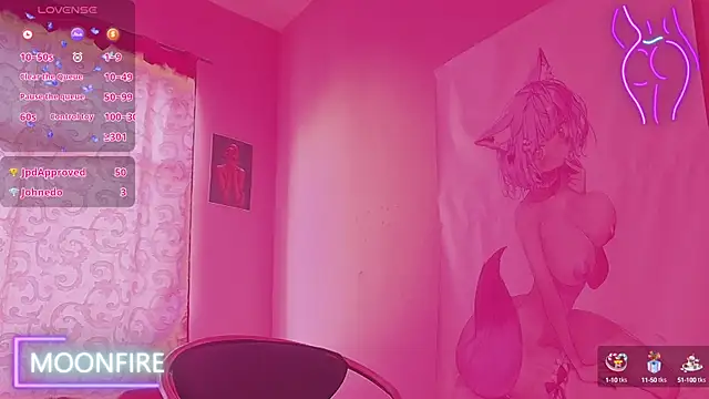 moonfiredancer online show from February 28, 2025, 2:42 pm