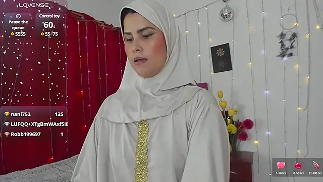 AishaAmin  online show from March 22, 2025, 6:25 pm