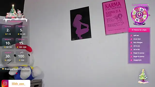 Lilith Zen online show from December 3, 2025, 8:52 pm