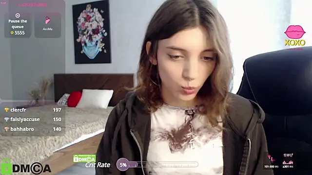 Snapshot of CherryBloom777 chatting on January 26, 2025, 10:34 am CherryBloom777 online show from January 26, 2025, 10:34 am