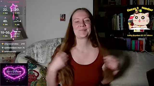 skywinters online show from February 22, 2026, 9:05 pm