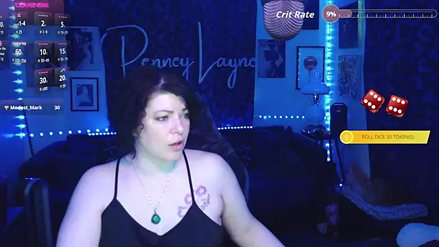 Snapshot of PenneyLayne chatting on March 3, 2026, 8:38 pm PenneyLayne online show from March 3, 2026, 8:38 pm