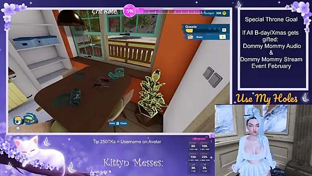 Snapshot of SassyKittyn chatting on December 18, 2024, 6:32 am SassyKittyn online show from December 18, 2024, 6:32 am