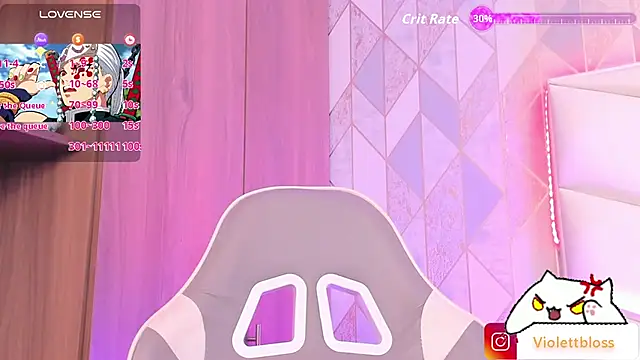 Snapshot of Violettbloss chatting on February 7, 2026, 3:36 am Violettbloss online show from February 7, 2026, 3:36 am