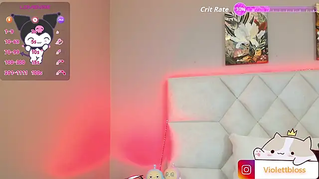 Snapshot of Violettbloss chatting on October 1, 2025, 3:33 am Violettbloss online show from October 1, 2025, 3:33 am