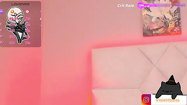 Snapshot of Violettbloss chatting on October 30, 2025, 3:27 am Violettbloss online show from October 30, 2025, 3:27 am