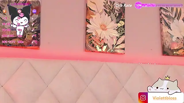 Snapshot of Violettbloss chatting on October 23, 2025, 3:16 am Violettbloss online show from October 23, 2025, 3:16 am