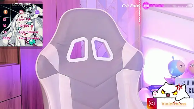 Snapshot of Violettbloss chatting on February 6, 2026, 3:24 am Violettbloss online show from February 6, 2026, 3:24 am