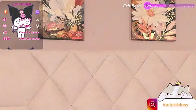 Snapshot of Violettbloss chatting on October 24, 2025, 4:00 am Violettbloss online show from October 24, 2025, 4:00 am