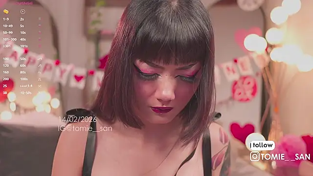 Snapshot of tomie_san chatting on February 14, 2026, 7:58 pm tomie san online show from February 14, 2026, 7:58 pm