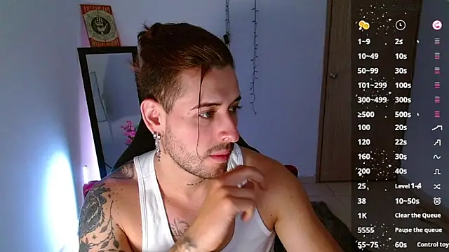 Snapshot of Ares_blue chatting on January 24, 2025, 11:37 am Ares blue online show from January 24, 2025, 11:37 am