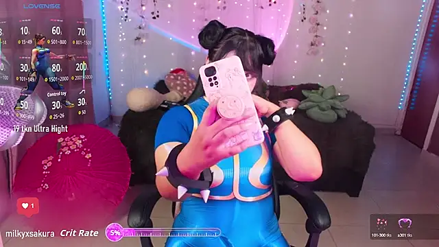 MilkyXSakura online show from October 9, 2025, 11:49 pm