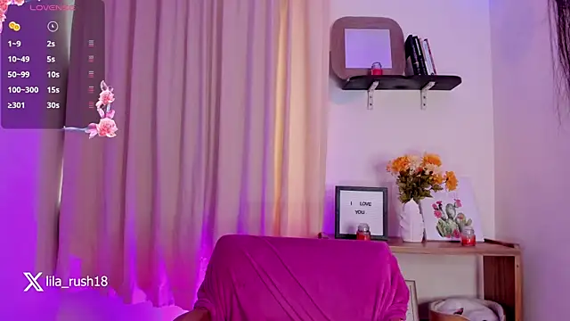 lila rush online show from October 25, 2025, 7:14 pm