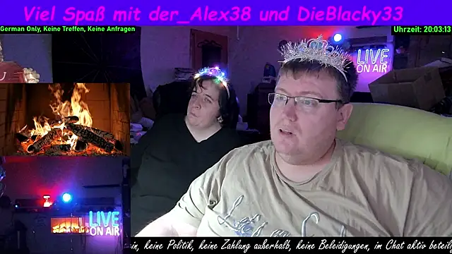 der alex38 online show from April 5, 2026, 6:03 pm