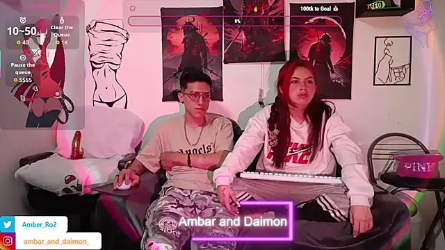 Ambar and daimon  online show from September 24, 2025, 6:31 am