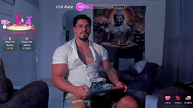 Valentino Dosantos  online show from October 3, 2025, 8:21 pm