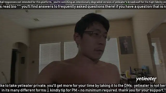 Snapshot of yetieater chatting on February 15, 2025, 10:10 pm yetieater online show from February 15, 2025, 10:10 pm