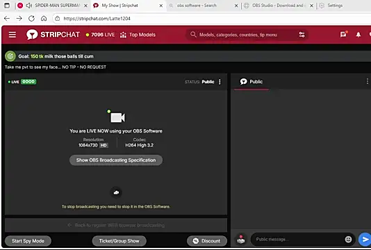 Snapshot of Latte1204 chatting on October 18, 2025, 10:39 am Latte1204 online show from October 18, 2025, 10:39 am