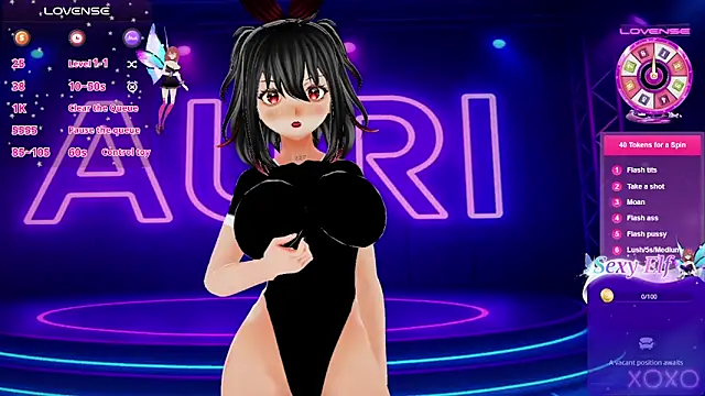 Auri Hikaru online show from March 25, 2026, 1:54 pm
