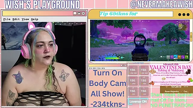 nevermakeawish online show from February 12, 2026, 4:51 pm