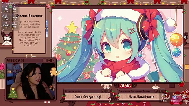 HanaMaria online show from December 22, 2025, 2:22 am