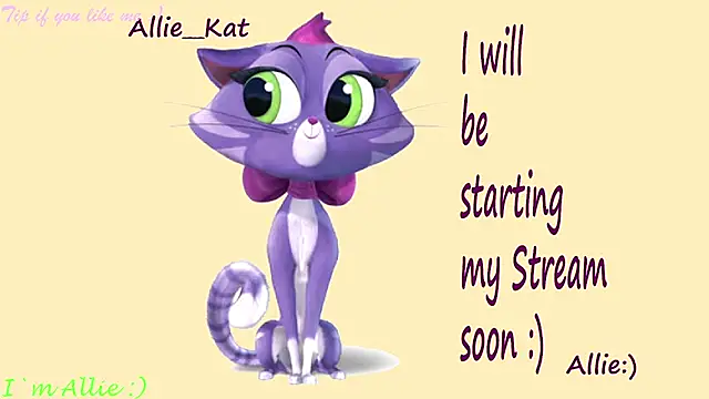 Allie Kat online show from April 26, 2026, 1:52 pm