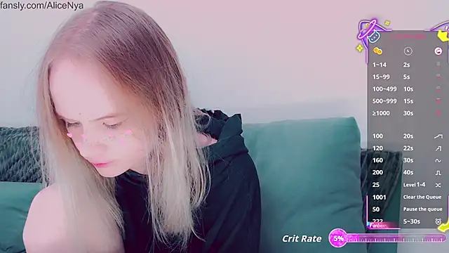 AliceNya cute online show from November 6, 2025, 5:44 am