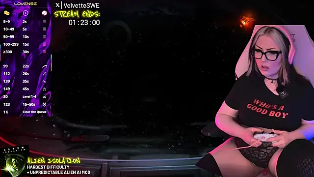 VelvetteSWE online show from May 30, 2026, 8:14 pm