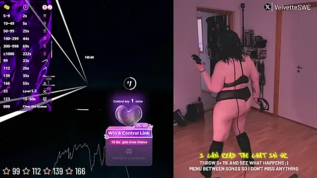 VelvetteSWE online show from June 19, 2026, 5:57 am