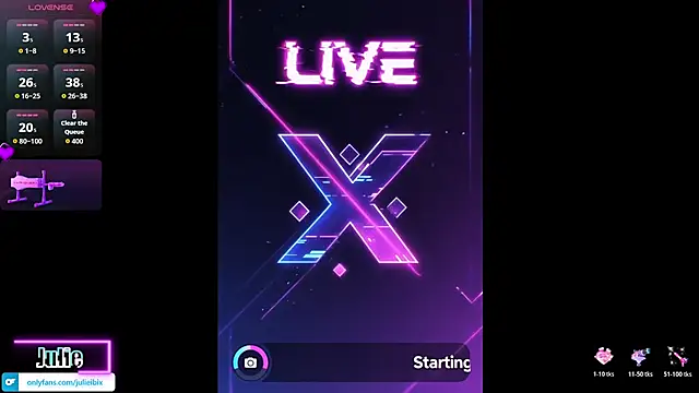 Julieibix online show from March 4, 2026, 3:09 pm