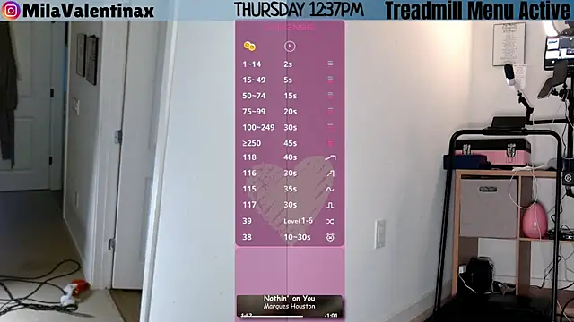 MilaValentina online show from March 26, 2026, 4:38 pm