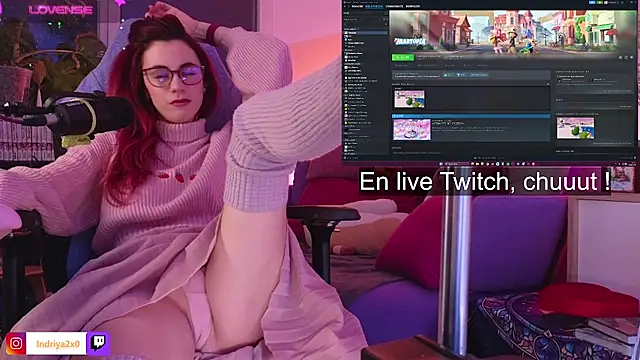 Snapshot of Indriya2x0 chatting on February 19, 2026, 9:12 pm Indriya2x0 online show from February 19, 2026, 9:12 pm