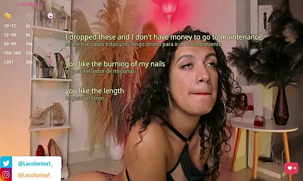 Snapshot of LaColorina_ chatting on February 23, 2026, 11:16 pm LaColorina online show from February 23, 2026, 11:16 pm