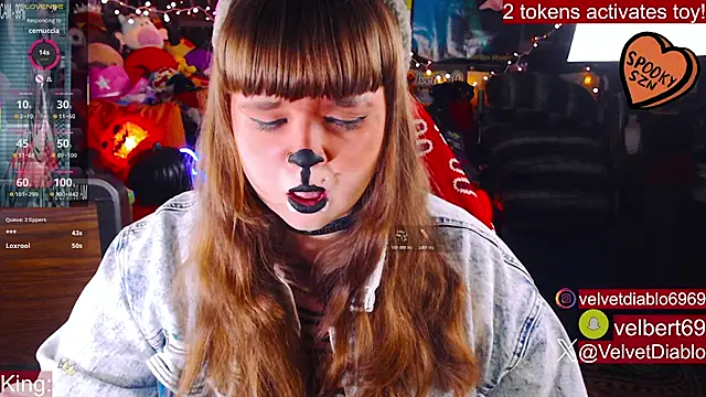 VelvetDiablo online show from October 21, 2025, 12:21 am