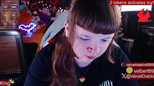 VelvetDiablo online show from September 9, 2025, 11:25 pm