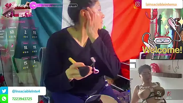 LaInsaciableIntensa online show from March 15, 2025, 7:48 pm