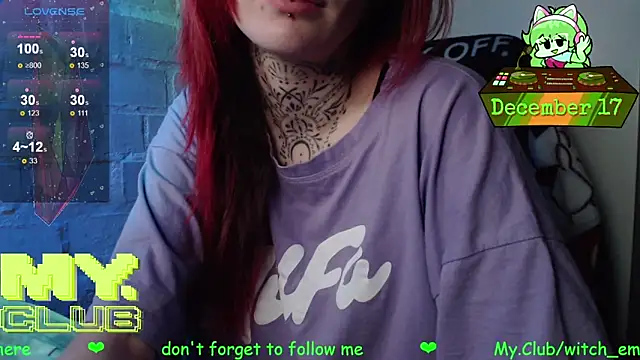 Witch Emma online show from December 17, 2025, 9:03 am