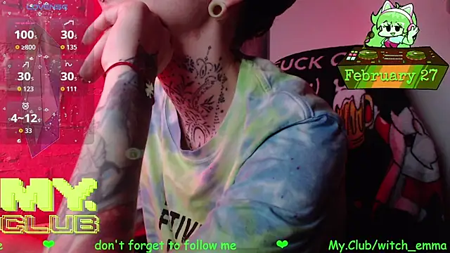 Witch Emma online show from February 27, 2026, 8:41 pm