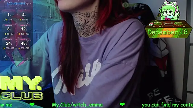 Witch Emma online show from December 18, 2025, 8:41 am