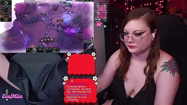 Snapshot of evamila chatting on February 25, 2026, 6:41 pm evamila online show from February 25, 2026, 6:41 pm